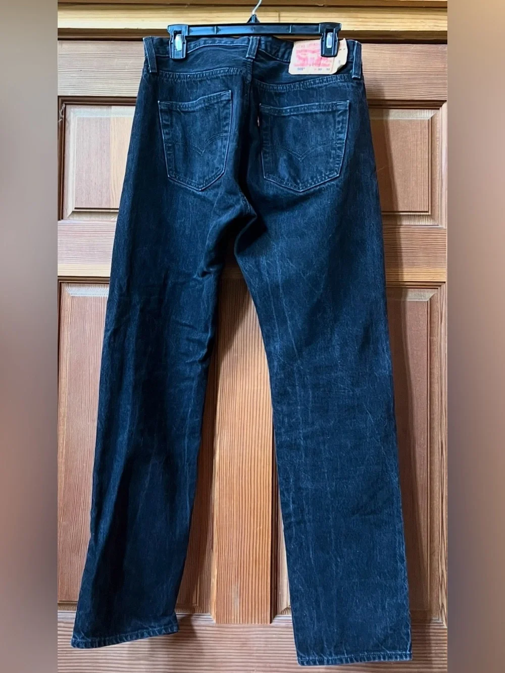 Levi's Classic 501 Men's Black Jeans, button up
